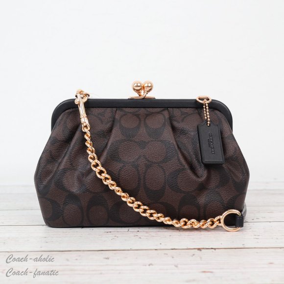 Coach Bags Nwt Coach Nora Kisslock Crossbody In Signature Poshmark